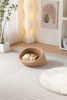 PANGPANG Cat Bed Pet Sofa With Solid Wood frame, Cashmere cover,Mid Size,Brown color