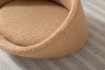 PANGPANG Cat Bed Pet Sofa With Solid Wood frame, Cashmere cover,Mid Size,Brown color