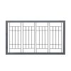 38"-71" Adjustable Wooden Pet Gate for Dogs, Indoor Freestanding Dog Fence for Doorways, Stairs, Gray
