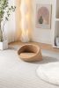PANGPANG Cat Bed Pet Sofa With Solid Wood frame, Cashmere cover,Mid Size,Brown color