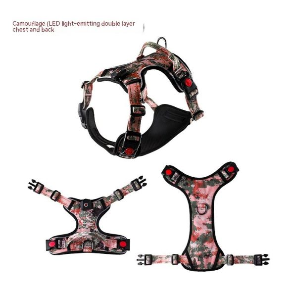 USB Rechargeable Pet LED Luminous Chest Strap