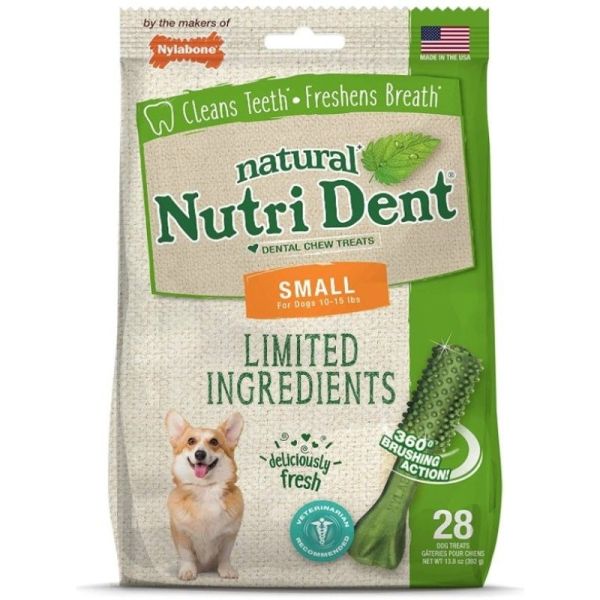 Nylabone Natural Nutri Dent Fresh Breath Dental Chews