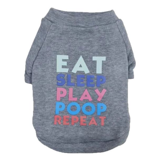 Dog Clothes Pet Fashion Letters Thickened Sweater