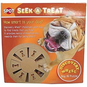 Spot Seek (Option: ATreat Discovery Wheel Interactive Dog Treat and Toy Puzzle  1 count)
