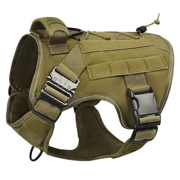 Large Dog Adjustable Camouflage Tactics Hand Holding Rope Nylon Strap