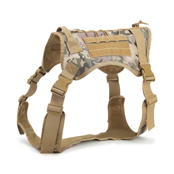 Large Dog Adjustable Camouflage Tactics Hand Holding Rope Nylon Strap