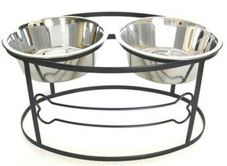 Bone Raised Double Dog Bowl