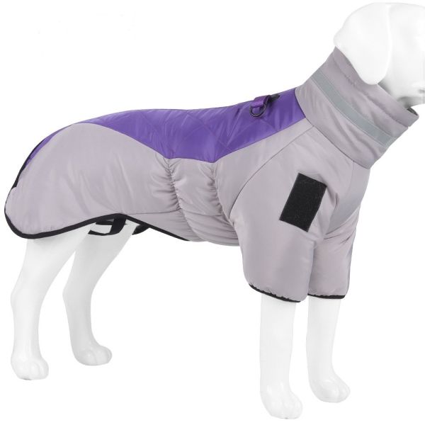 Warm Dog Jacket Winter Coat Reflective Waterproof Windproof Dog Snow Jacket Clothes with Zipper
