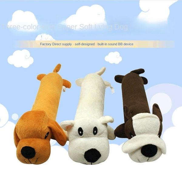 Pet dog gnaws and makes sounds toy dog plush toy; clean teeth toy dog toy cat toy
