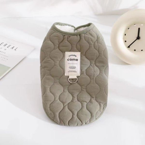 Pet Winter Fleece-lined Thickened Vest Warm Vest