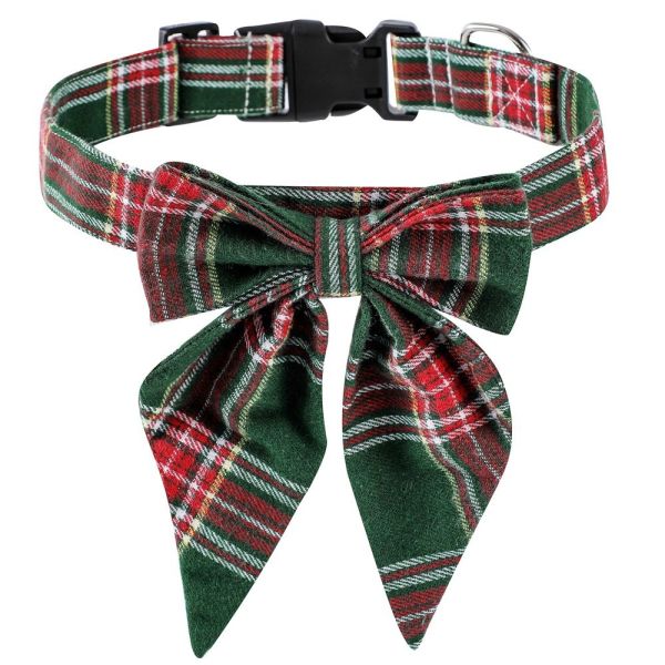 Christmas British Style Dog Collar Bow Tie